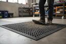 Premium Heavy Duty Rubber Sentry Mat for Outdoor Entrances - Anti-Slip, Multi-Purpose with Honeycomb Surface and Bevelled Edges
