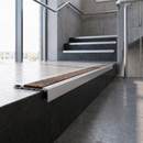 Aluminium Stair Tread Extender 82.5mm with Carborundum Anti-Slip Insert — Anti-Slip Insert Colour: Hazelnut
