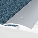 49mm wide aluminium door threshold strip in Silver anodised finish - 0.93m and 2.7m lengths