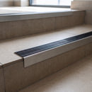 Aluminium Butt Edge Stair Nosing, Custom Sizes, Versatile Use professionally fitted in use