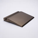Aluminium ramp trim in dark bronze finish