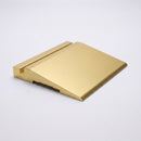 Aluminium ramp trim in satin gold finish