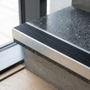 Aluminium Ramped Edge Stair Nosing, 250-2750mm Custom Lengths professionally fitted in use