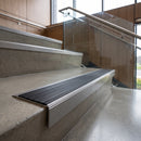 Aluminium Ramped Edge Stair Nosing, Internal & External Applications professionally fitted in use