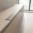 Aluminium Stair Edging Strip 26mm Straight Edge Tile-In professionally fitted in use