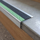 Aluminium Stair Nosing 10mm and 12.5mm Slimline Straight Edge professionally fitted in use