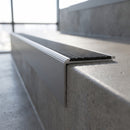 Aluminium Stair Nosing 78.5mm x 67mm Modular Profile with Carborundum professionally fitted in use