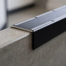 Aluminium Stair Nosing 88mm Tread Heavy Duty Double Insert professionally fitted in use