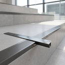 Aluminium Stair Nosing Straight Edge 48.5mm Riser Tile-In professionally fitted in use