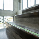Aluminium Surface Fixed Stair Nosing 10mm and 12.5mm Heavy Duty PVC Insert professionally fitted in use