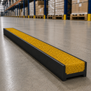 Carborundum insert strip in bright amber yellow grit
