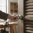 Premium Victorian Style Louvre Door Knob with Satin Nickel Finish for Elegant Home Decor