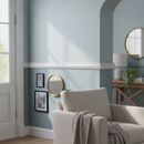 Premium White Painted Dado Rail 2.4m Length with 27mm Thickness for Contemporary Wall Decoration