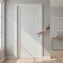 Premium White Internal Primed Door Sample - High-Quality Finish with Intricate Grain Details for Interior Spaces