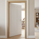 Premium White Painted Rounded Architrave 2.4m Length 17mm x 63mm for Stylish Interior Decor