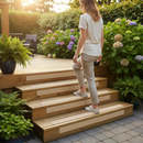 Premium Anti-Slip Decking Strips - 50mm GRP Stair Treads for Outdoor Safety with Long-Lasting Durability