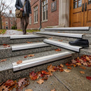 63mm aluminium stair nosing extension with 5mm thickness, suitable for indoor and outdoor use