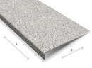 Light Gray Anti-Slip GRP Stair Tread Covers