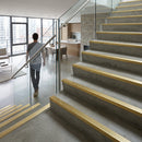Solid Brass Stair Nosing 44x26mm Heavy Duty Serrated