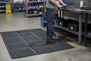 Premium Modular Anti-Fatigue Matting System - 100% Nitrile Rubber with Open Top Design for Excellent Drainage and Swarf Removal