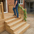 Premium Heavy Duty Anti-Slip Decking Strips - 5 Pack with Screws for Safety on Steps and Walkways