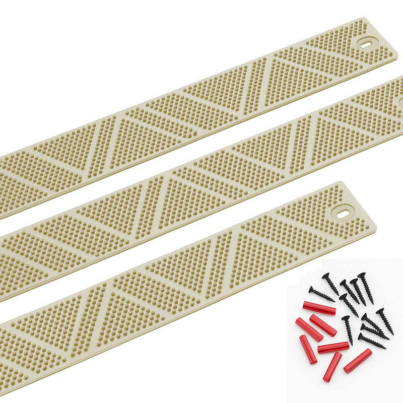 Premium Heavy Duty Anti-Slip Decking Strips - 5 Pack with Screws for Safety on Steps and Walkways