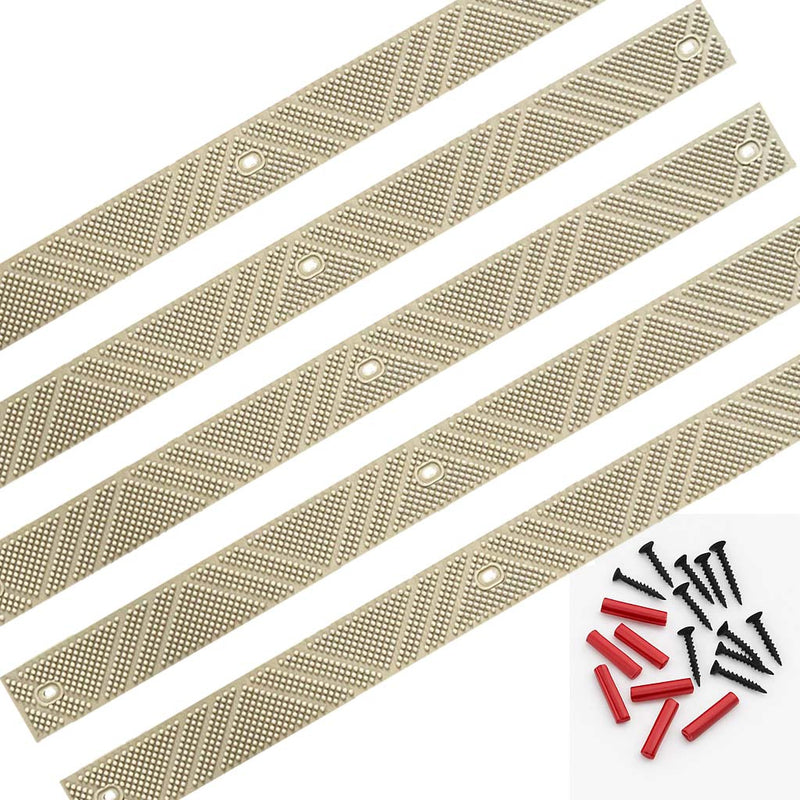 Premium Heavy Duty Anti-Slip Decking Strips - 5 Pack with Screws for Safety on Steps and Walkways