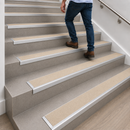 DDA stair nosing 67x55mm with beige colour contrast insert
