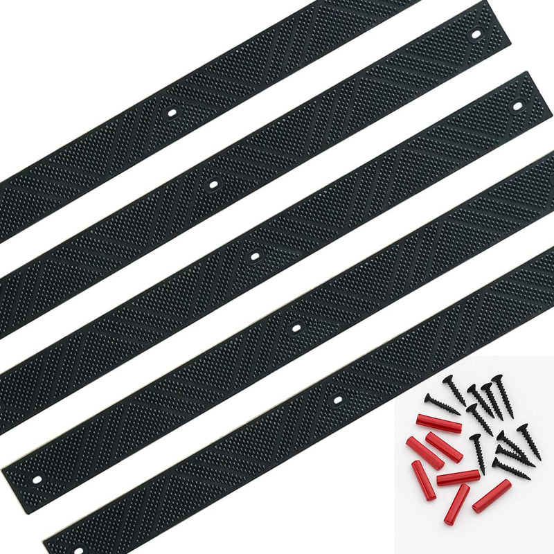 Premium Heavy Duty Anti-Slip Decking Strips - 5 Pack with Screws for Safety on Steps and Walkways