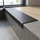 Bullnose Stair Nosing with Non-Slip Inserts, Custom Lengths 250-2700mm professionally fitted in use