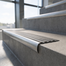 Aluminium Stair Tread Cover 157mm x 40mm with Carborundum Anti-Slip Insert — Anti-Slip Insert Colour: Speckled Graphite