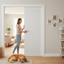 Premium White Internal Moulded Smooth Cottage 5 Panel Door - Durable and Ready for Painting
