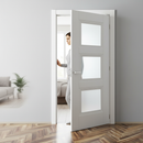 Premium White Internal Primed Elegance Door with 3 Panels, Ready for Finish and Custom Trimming Up to 14mm