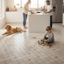 Premium Self-Adhesive Vinyl Tile Flooring 1.5mm Thick with Waterproof Surface for Easy Installation and Comfort