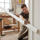 Premium White Painted Rounded Architrave 2.4m Length 17mm x 63mm for Stylish Interior Decor