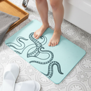 Premium Eco-Friendly Octopus Tentacles Bathmat - Non-Slip, 39 x 60cm for Beach House Decor