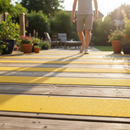 Premium Extra Wide Non Slip Decking Strips 90mm - Heavy Duty GRP Construction for Outdoor Safety