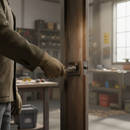 Premium Square Lever Door Handle with Black Nickel Finish for Modern Interiors - High-Quality Professional Grade for Industrial and Commercial Appl...