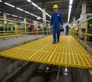 Premium 38mm Fibreglass Grating Panels - Durable, Lightweight, Non-Slip for Walkways and Industrial Flooring
