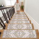 Premium Non-Slip Carpet Treads for Stairs - Self-Adhesive Stair Mats (20x76 cm) with Noise Reduction and Easy Installation
