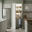 Premium White Painted 28mm Open Louvre Bi-fold Door Set with Ventilation and Complete Track System for Modern Homes