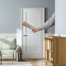 Premium White Internal 1 Panel Shaker Door - Durable Solid Core with Minimalistic Design for Contemporary Interiors