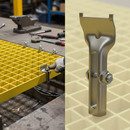 Heavy Duty J Clamp for GRP Mesh Grating - Secure Fastener for Industrial Applications with Corrosion Resistance