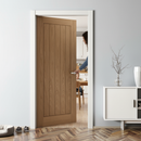 Premium Unfinished Internal Oak Fire Door FD30 - 30 Minutes Fire Protection with Customizable Finish
