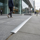 14mm x 8mm anodised aluminium dividing strip for same-level floor transitions, sleek metallic finish