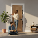 Premium Unfinished Internal Cottage Door with Solid Core Construction and Customizable Surface for Enhanced Interior Design