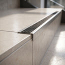 Carbide Stair Edging Strip 2.6m Straight Edge Tile-In Profile professionally fitted in use