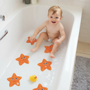 Premium Non-Slip Bath Stickers for Kids - 5 Colorful Starfish Anti-Slip Treads for Safe Bathing