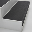 GRP stair tread cover full 345mm tread depth — L-profile covering complete step surface and riser edge