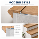 Solid Wood Stair Nosing | Oak Tread | 50mm Wide | 2.5m | 10mm & 13.5mm | 2 Profiles
